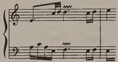 Ex. 12.20. Partita No. 3, BWV 827, Corrente, bars 17–18