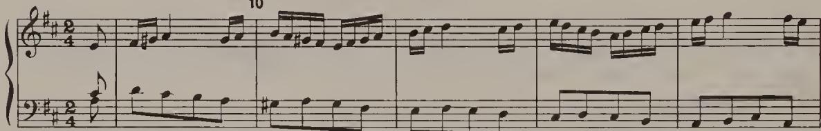 Ex. 13.16. Partita No. 4, BWV 828, Aria, bars 8–16；10