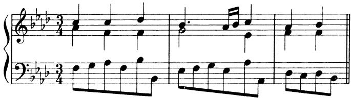 EXAMPLE 14-11；Sarabande (after Johann Mattheson)