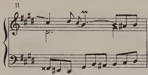 Ex. 14.12. WTC II, Prelude in C sharp minor, bar 61