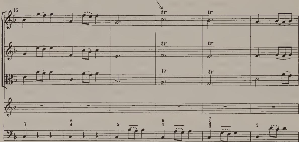 Ex. 14.35. Cantata No. 199, fourth movement, bars 16–21