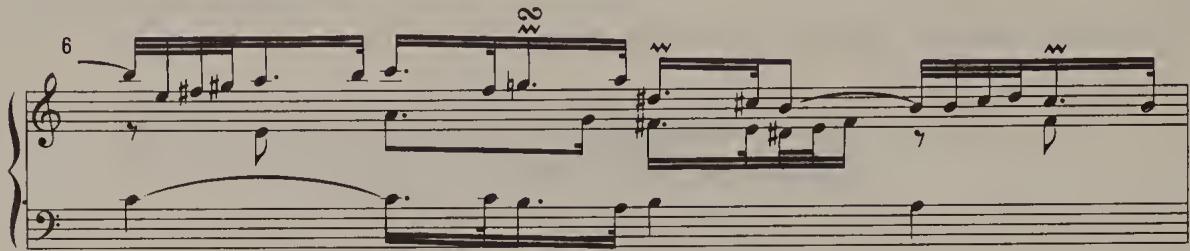 Ex. 14.61. Partita No. 3, BWV 827, Allemande, bar 6, earlier version