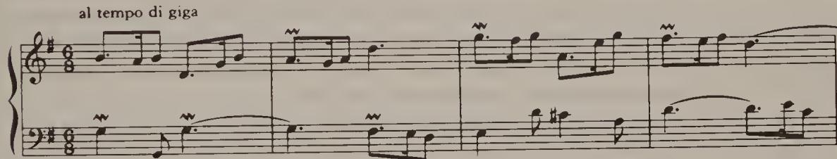 Ex. 14.95；Ex. 14.94. Goldberg Variations, variation 7, bars 1–4