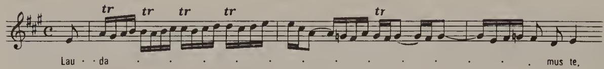 Ex. 14.114. Mass in B minor, Gloria, aria &lsquo;Laudamus te&rsquo;, bars 12–15