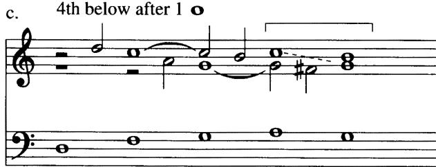 c. 4th below after 1 o