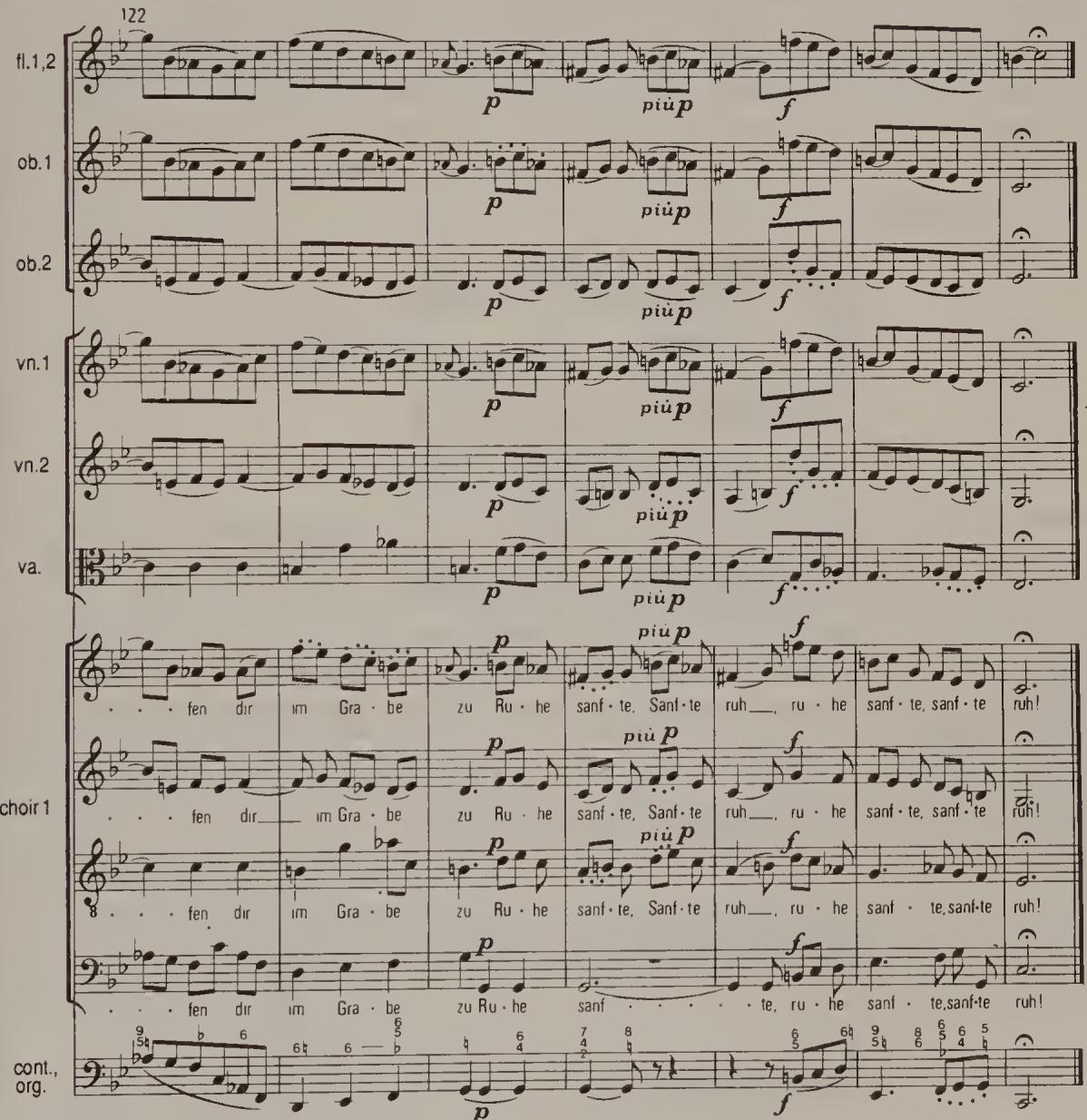 Ex. 15.1. St Matthew Passion, chorus, NBA No. 68, BGA No. 78, bars 122–8