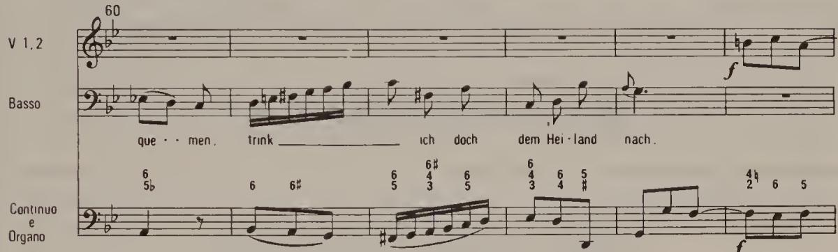 Ex. 15.39. St Matthew Passion, aria ‘Gerne will ich mich bequemen’, NBA No. 23, BGA No. 29, bars 60–5