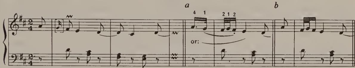 Ex. 15.53. Partita No. 4, BWV 828, Aria, bars 1–3
