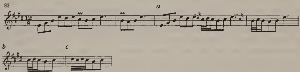 Ex. 15.54. WTC I, Prelude in E major, bars 1–2