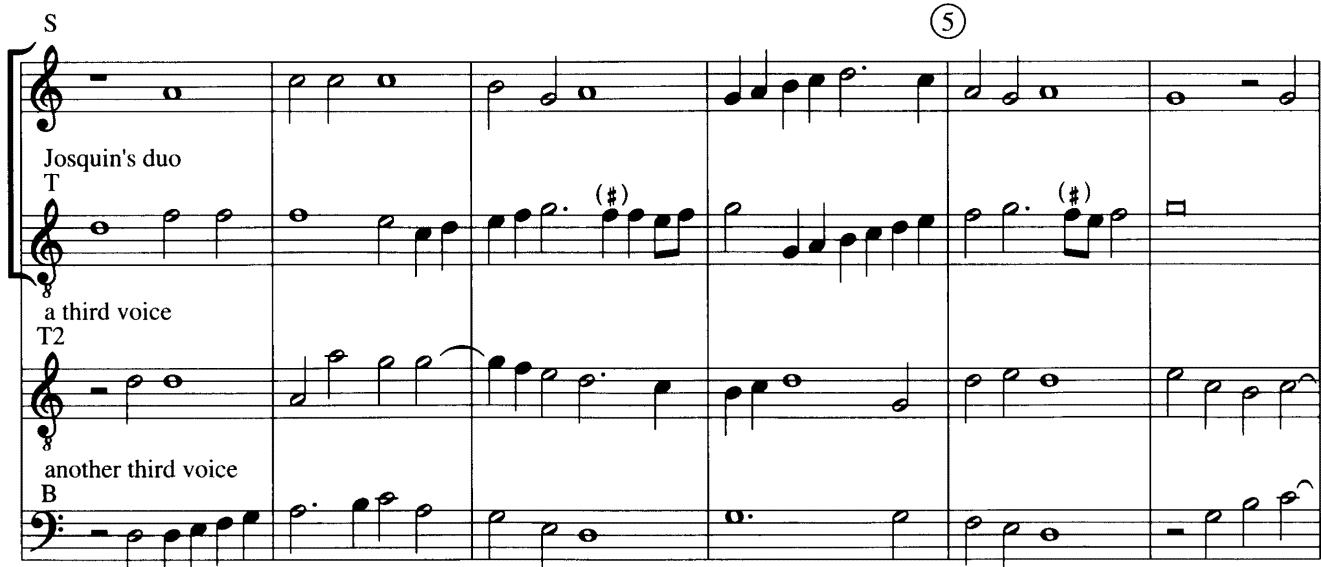 Example 15-4 (Josquin/Zarlino)