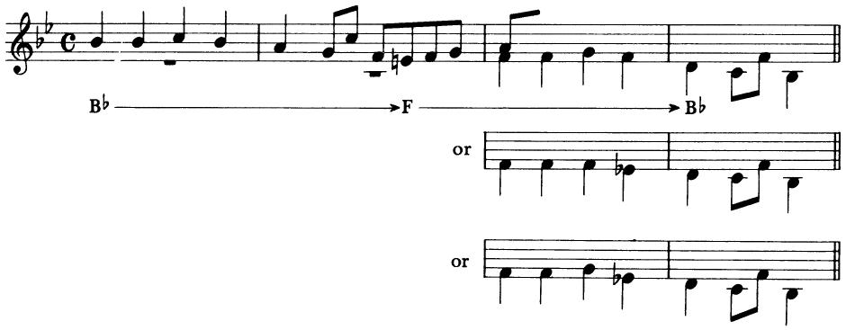 Three possible answers for a modulating subject