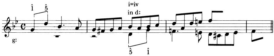 B. Modified subject requiring tonal answer