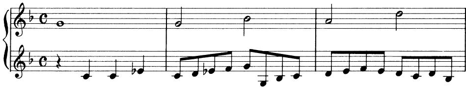 EXAMPLE 15-12；Samuel Scheidt: Bicinium (Cantio sacra: Warum betrübst du dich)