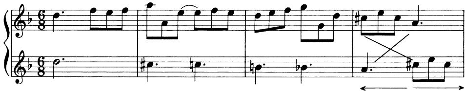 EXAMPLE 16-20 Retrograde canon