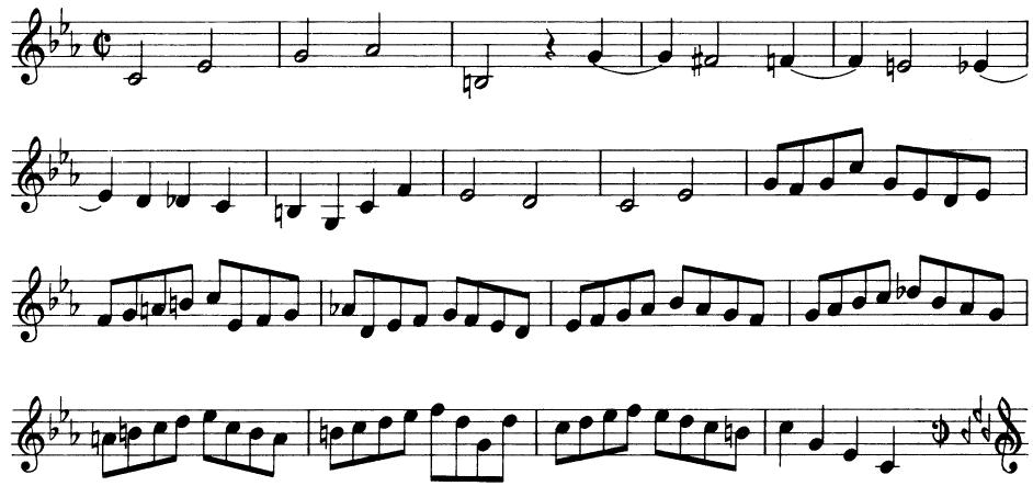 EXAMPLE 16-23；J. S. Bach: Canon a 2 (Das Musikalische Opfer)