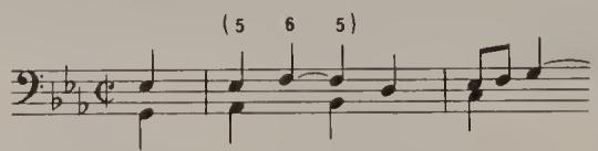 Ex. 16.8. Solo Cello Suite No. 4, BWV 1010, Bourrée II, bars 1–2