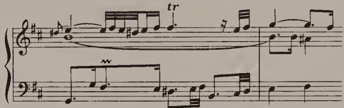 despite the semiquaver notation: compare the lower voice (Ex. 16.42). &lsquo;Chopping off&rsquo; the suffix in this way represents a special case and must not be done in flowing, cantabile pieces. $^{17}$