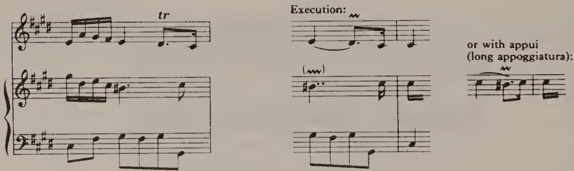 Ex. 16.47. Sonata No. 3 for violin and harpsichord, BWV 1016, last movement, bar 91
