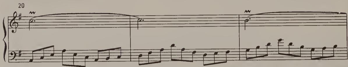 Ex. 16.51. Invention No. 10, BWV 781, bars 20–2