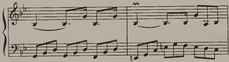 Ex. 17.18. Partita No. 1, BWV 825, Corrente, bars 21–2