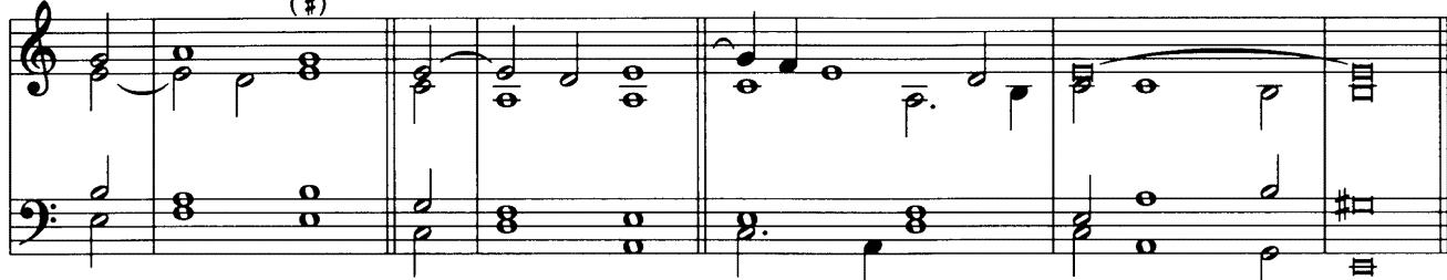 Example 17-9d Phrygian Cadences；( # )