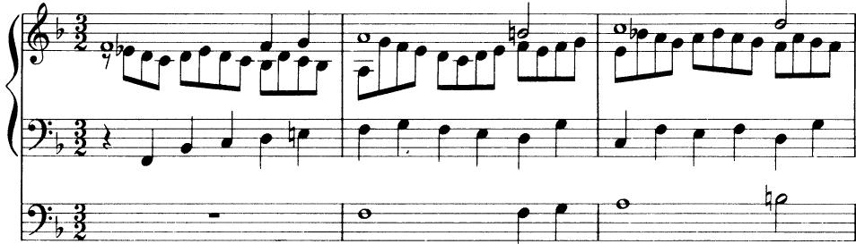 EXAMPLE 18-12；J. S. Bach: Gottes Sohn ist kommen (Orgelbüchlein)