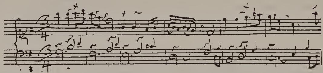 Ex. 19.4. Goldberg Variations, Aria, bars 1–6, Notenbüchlein for Anna Magdalena Bach