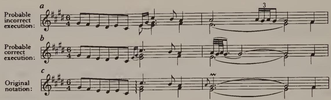 Ex. 19.43. WTC I, Prelude in C sharp minor, bars 1–2