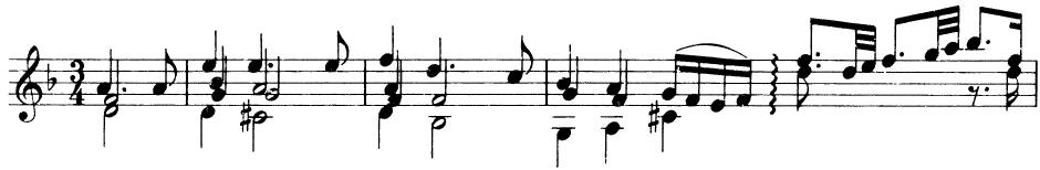 EXAMPLE 19-6 Opening theme and selected variations from Bach&rsquo;s Chacome in d