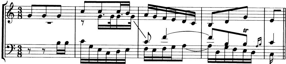 EXAMPLE 23-9；Beethoven: String Quartet in c Op. 18, No. 4, II