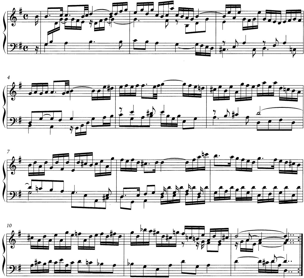 Example 2.1 Allemande from French Suite in G major, BWV 816/1, mm. 1–24