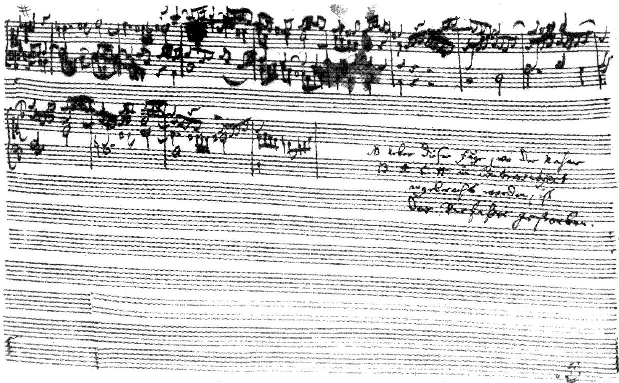 Figure 5.1 Art of Fugue, end of the unfinished fugue BWV 1080/19 (autograph)