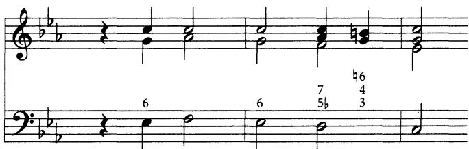 Example 6.3 Thoroughbass opening for WTC I/2