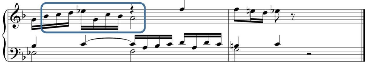 b) Frescobaldi: Primo libro, Toccata prima, 22-23