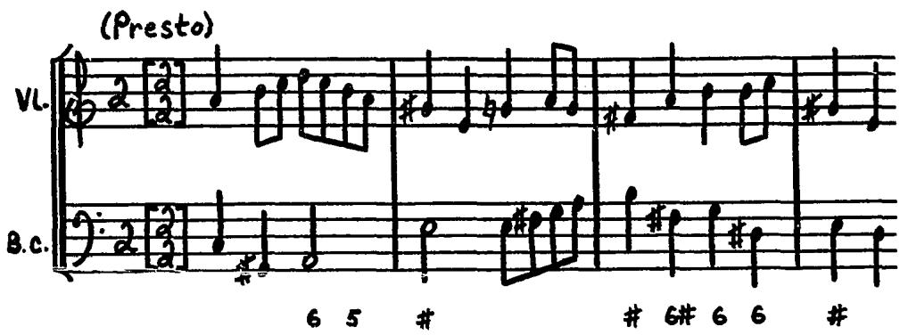 Example 11. Solo Sonata II (MS), Movement 8, mm. 12-15.