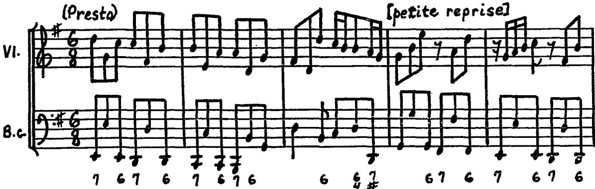 Example 42. Sonata IV (1707), Movement 2, mm. 50-54.