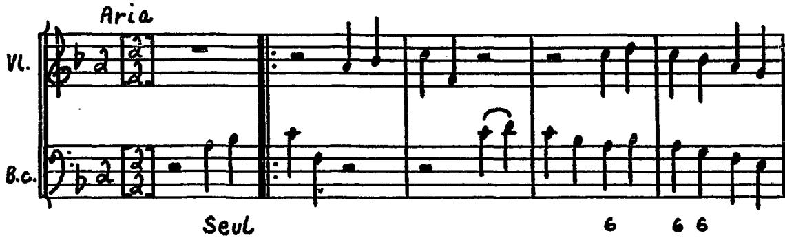 Example 49. Sonata III (1707), Movement 4, mm. 1-5.