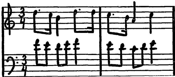 Example 2. Solo Sonata VI (1707), Movement 3, mm. 53-54.