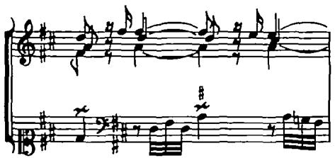 Example 3. Huitième Ordre, &ldquo;La Raphaèle,&rdquo; mm. 11-17