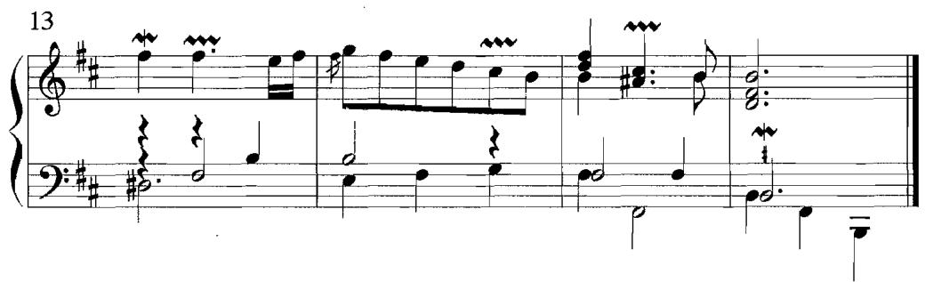 Example 4.4. La Virginite sous Ie Domino couleur d&rsquo;invisible from Les Folies franfo ises, ou les Dominos, $1 3 ^ { \mathfrak { n } }$ ordre (1722), F. Couperin