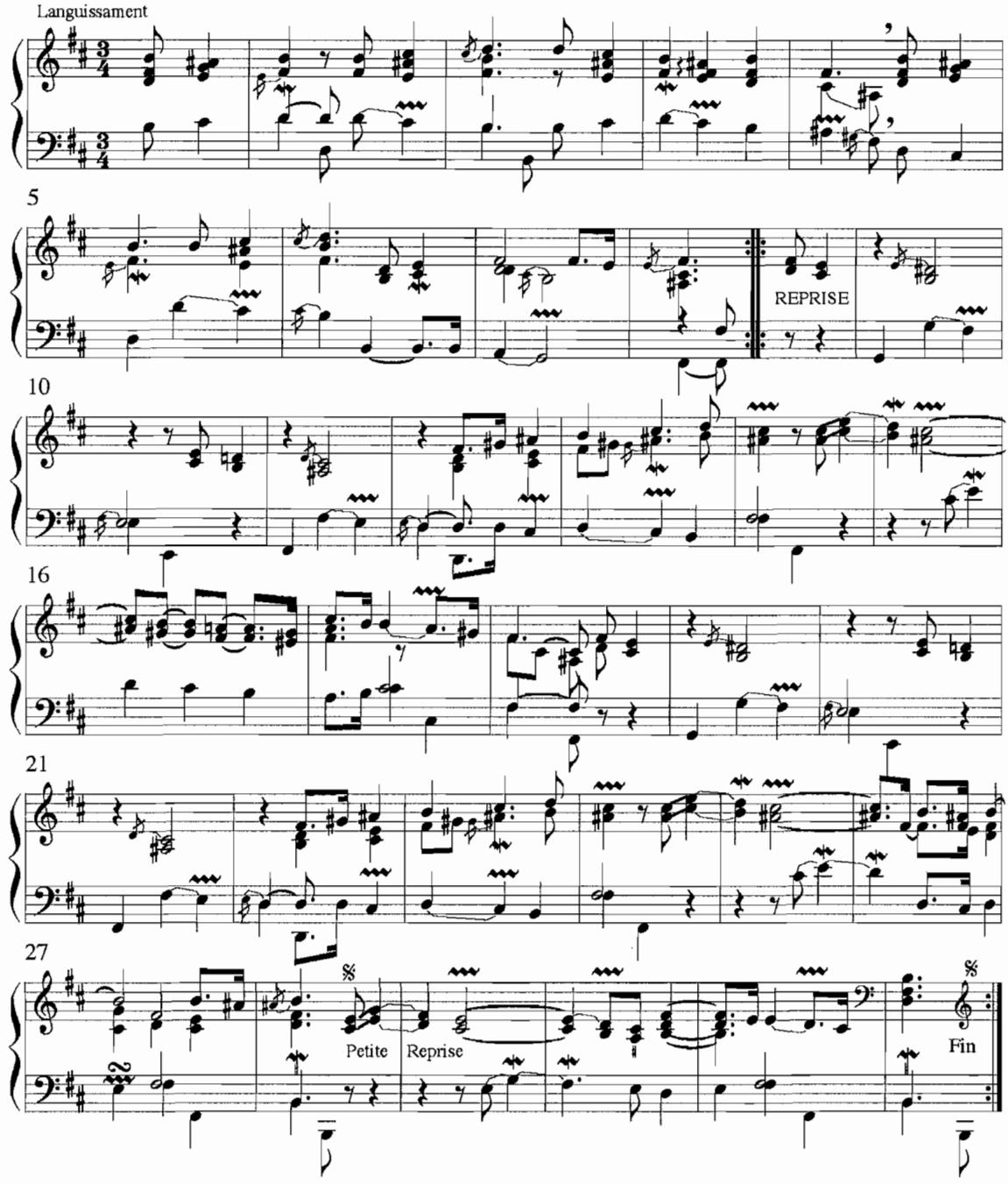 Example 5.1. L&rsquo;Âme-en peine, $13^{\text{th}}$ ordre (1722), F. Couperin