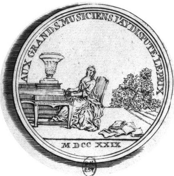 9 Portrait of Élisabeth-Claude Jacquet de La Guerre, from a memorial medal, used as an illustration in Évrard Titon du Tillet’s Le parnasse françois (Paris, 1732). (Cliché Bibliothèque Nationale de France, Estampes Ne 63, fol.t.108, p.77)