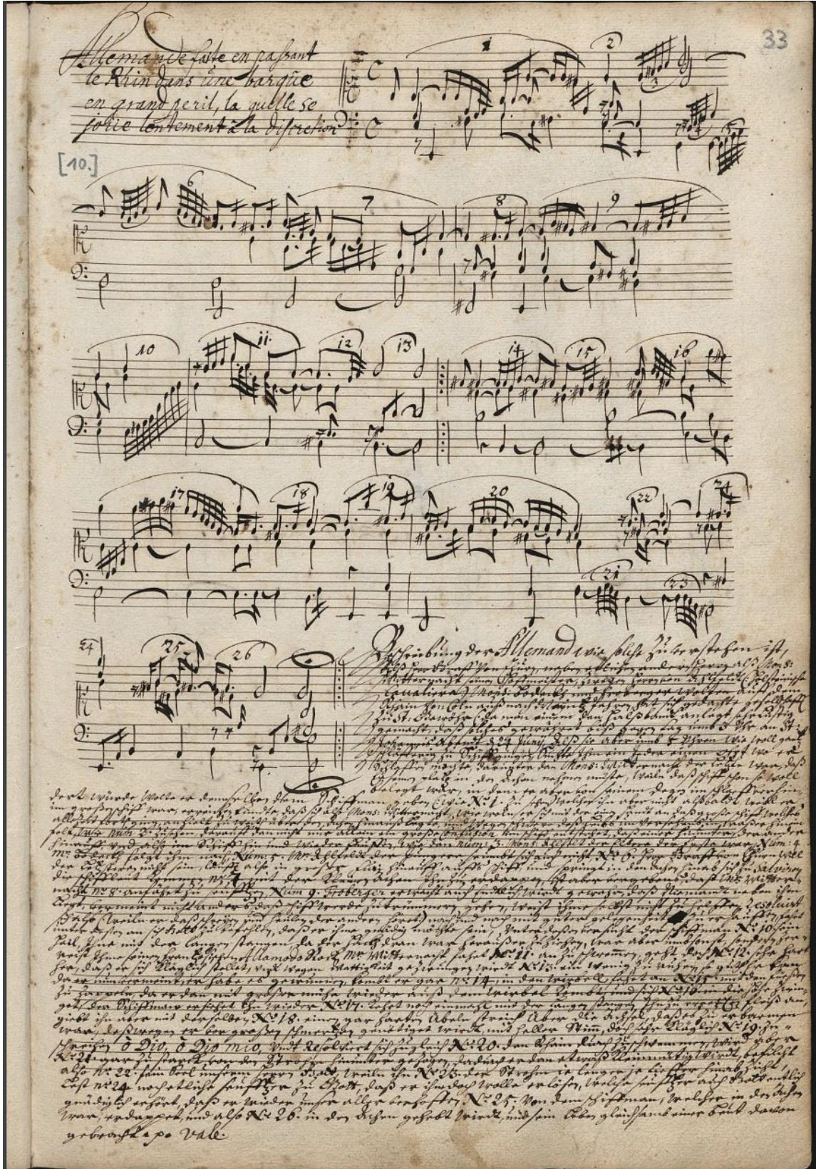 Figure 18: Manuscript SA4450 in facsimile, Allemande faite en passant le Rhin