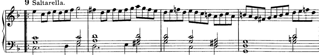 9 Saltarella.
