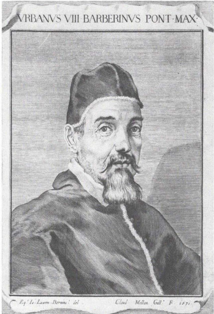 7. Portrait of Urban VIII Barberini by Gian Lorenzo Bernini, engraved by Mellan