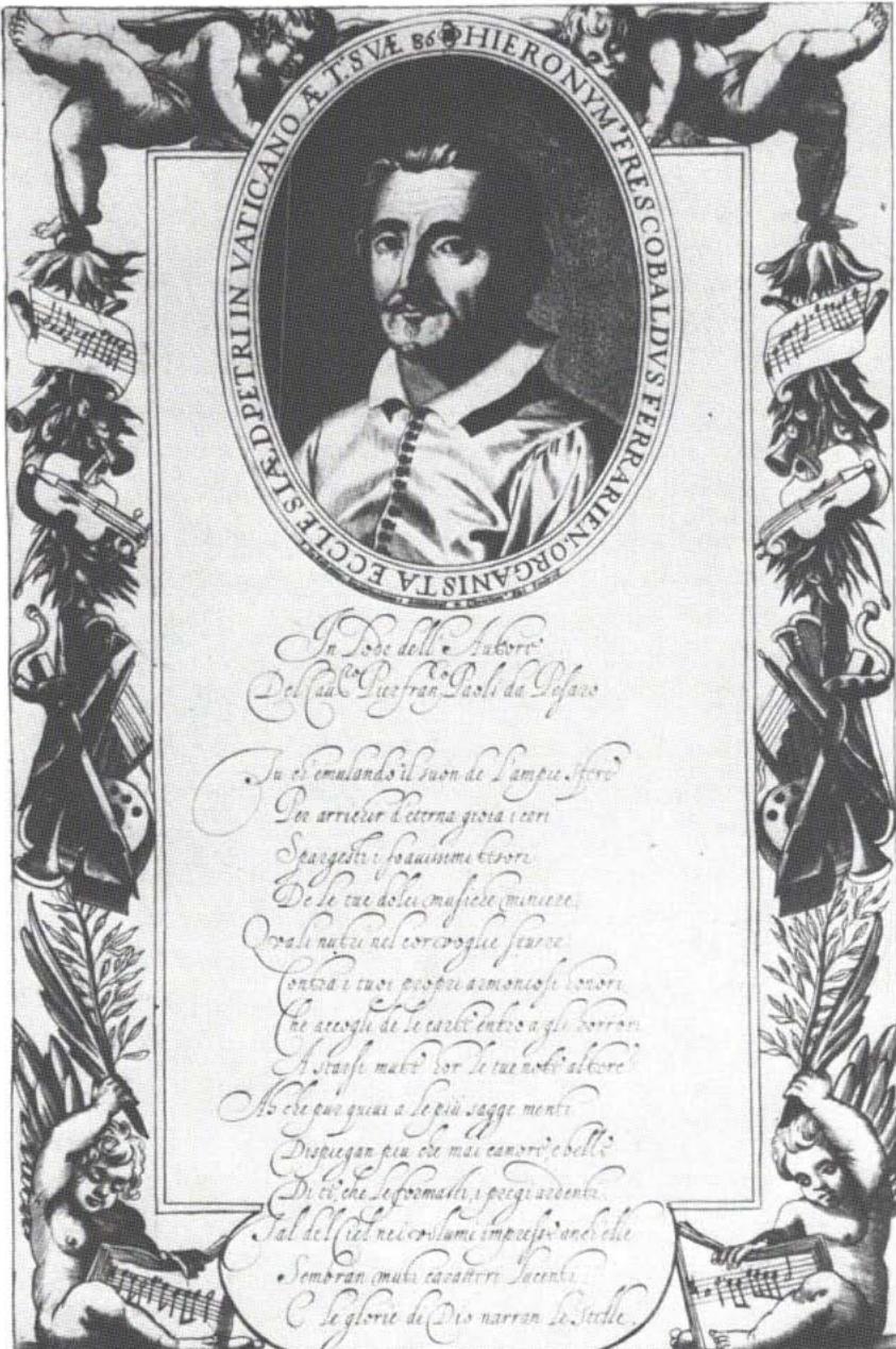 8. Portrait of Frescobaldi by Jean Saillant, engraved by Christianus Sas