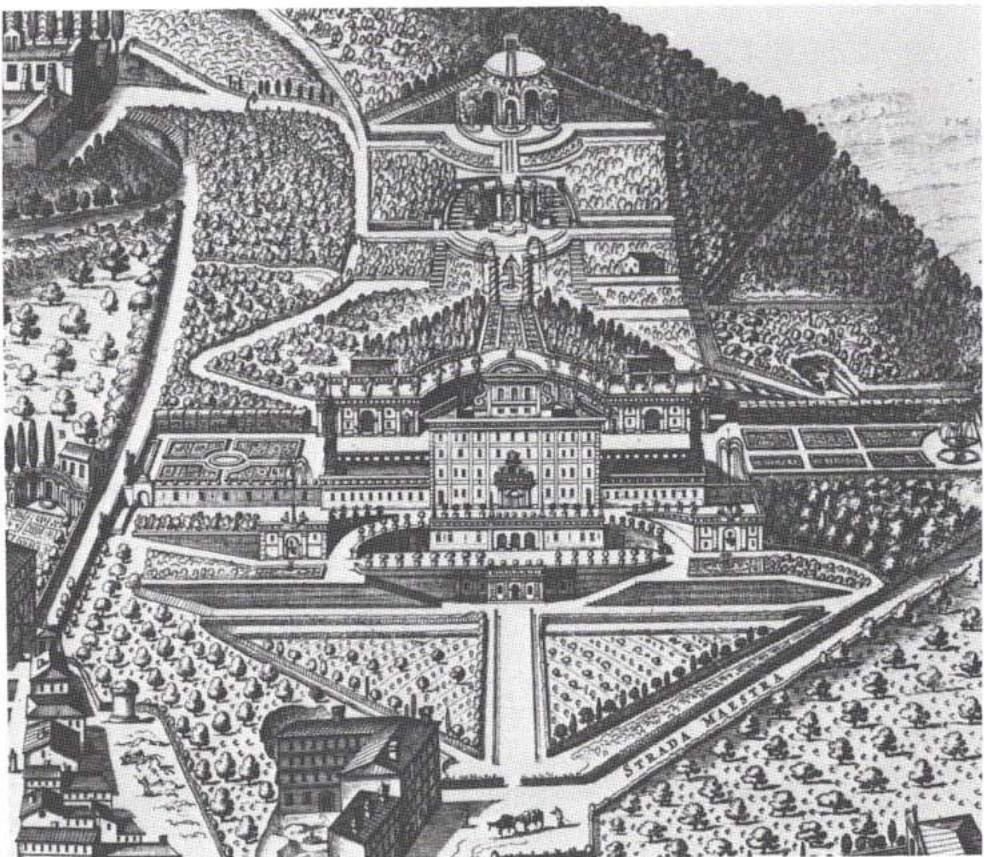 11. Engraving of Villa Aldobrandini at Frascati by Matthaüs Greuter