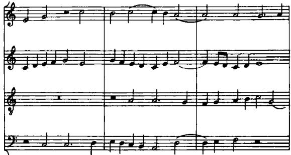 EXAMPLE 9.2 Luzzaschi, Ricercar, measures 32–34