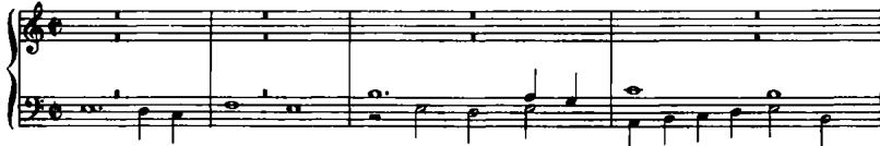 EXAMPLE 9.4 a. Trabaci, Ricercate (1603), Quarto tono, measures 1–4