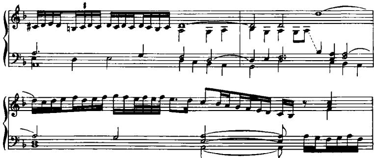 EXAMPLE 10.2 Merulo, Toccata quarta, secondo tono (1598), measures 17–19